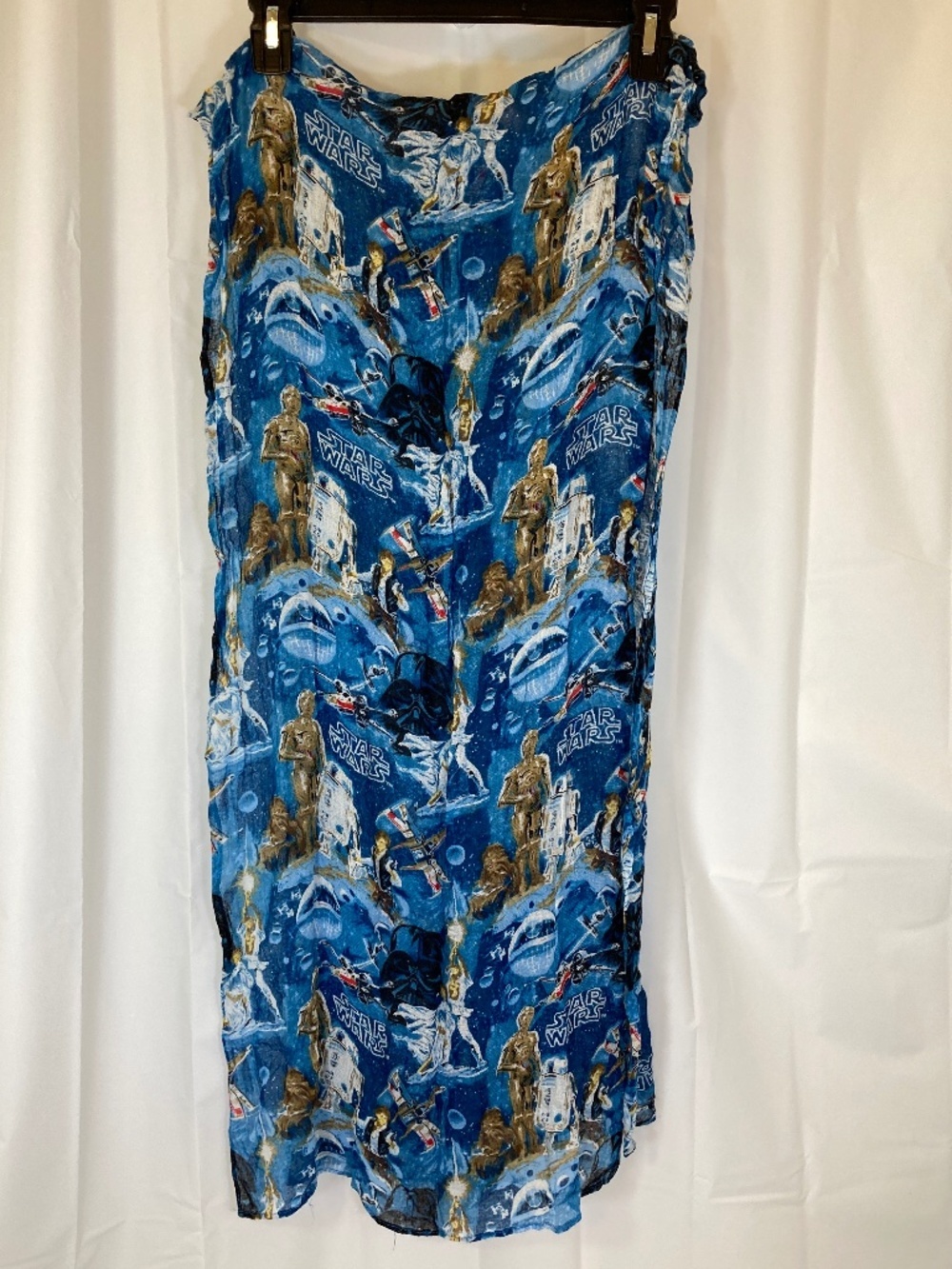 Star Wars Scarf Light Weight Blue A New Hope Designs Tag Missing